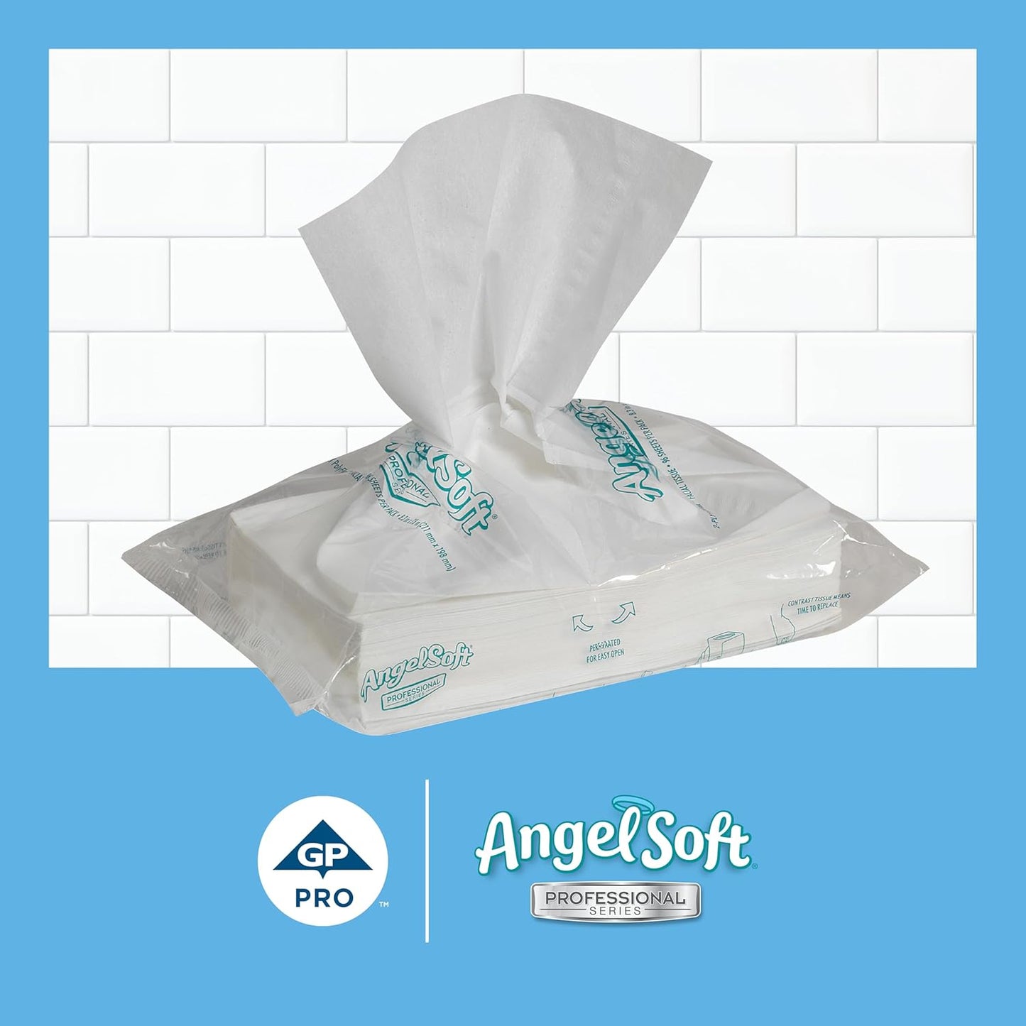 Georgia-Pacific Angel Soft Professional Series Polyflex 2-Ply Facial Tissue Paper (47580),96 Sheets