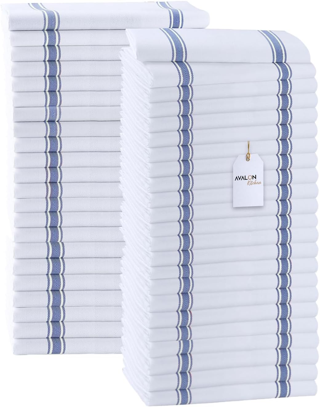 Dish Towels Set (Value Pack of 45) Size 15x25 Inch, 100% Cotton Soft & Absorbent Linen Kitchen