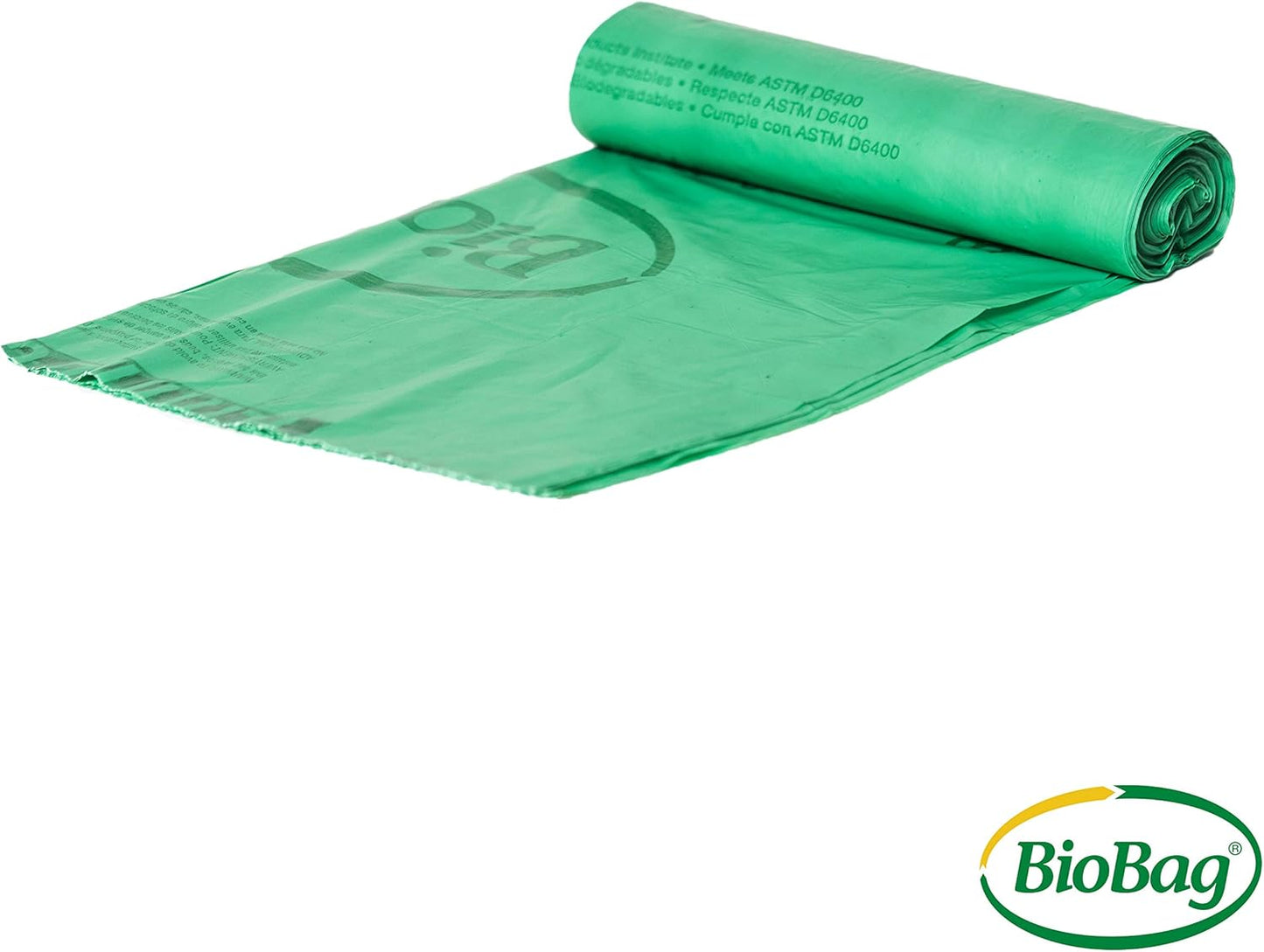 BioBag (USA) The Original Compostable Bag, 8 Gallon, 500 Count, 100% Certified Compostable Trash