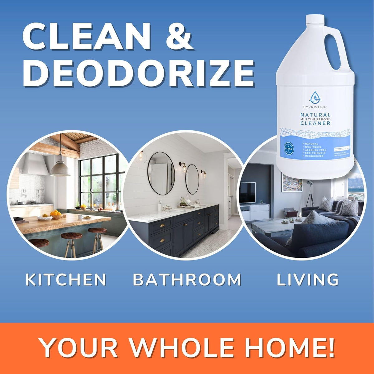 PURE Hypochlorous Acid Spray, Multi-Purpose Cleaner, Superior Shelf Life, 0% Bleach, 0% Alcohol