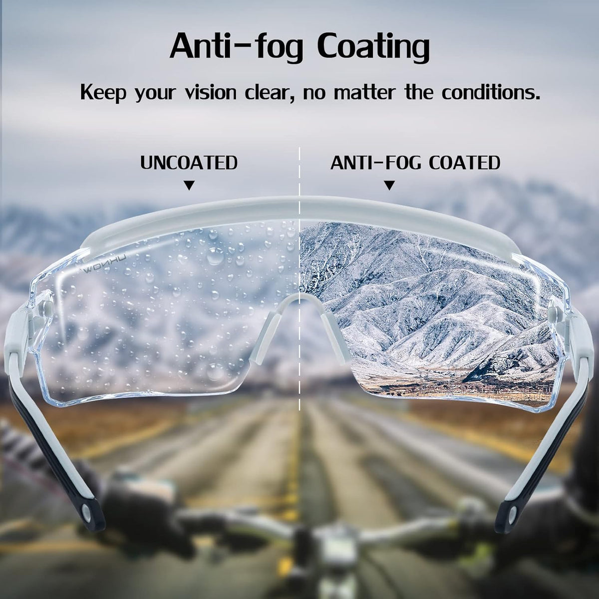 UKNOW Safety Goggles Over Glasses, Safety Glasses Anti Fog Wraparound Eye Protection, Protective