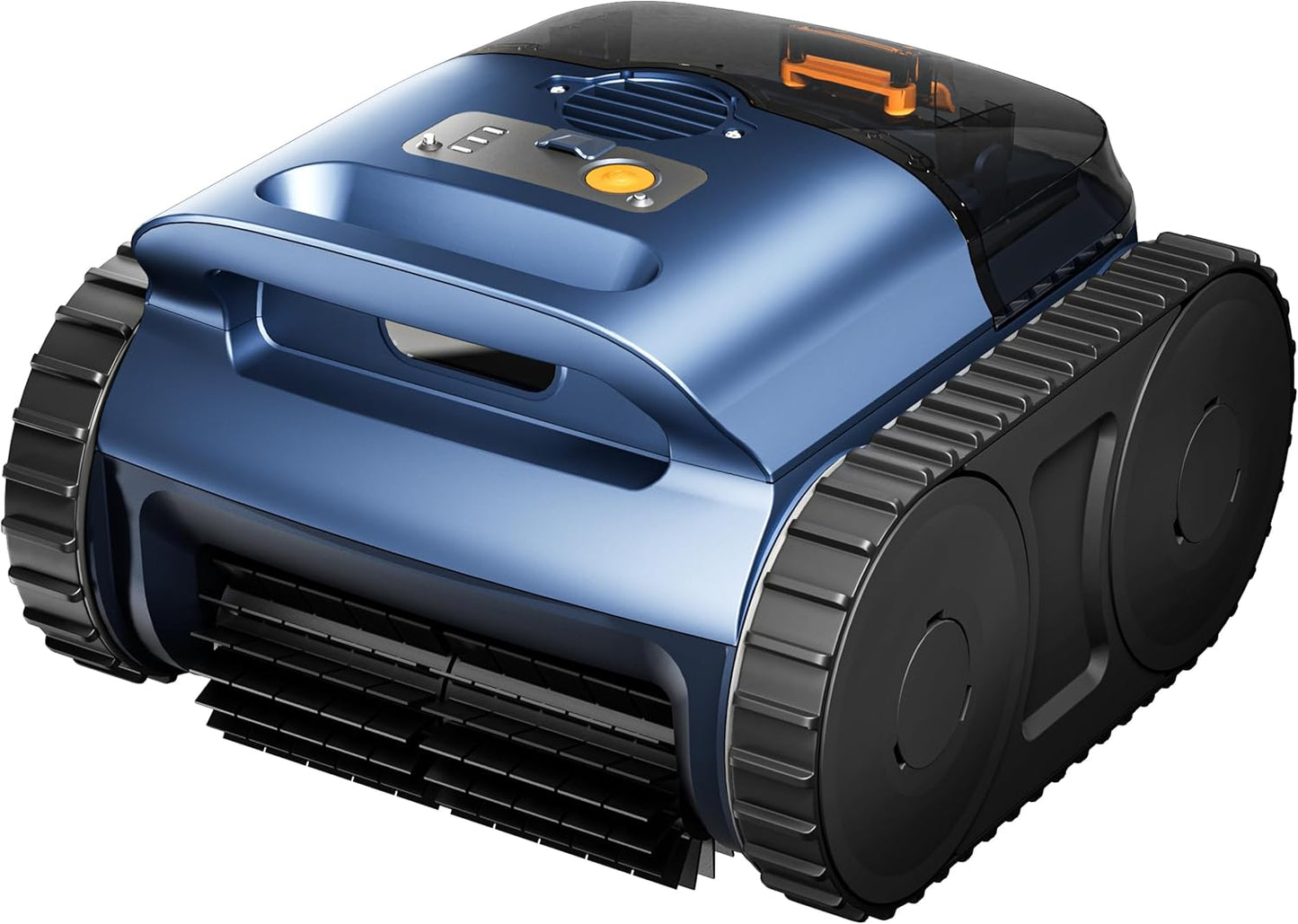 Cordless Robotic Pool Vacuum, Pool Cleaner with Track Drive & Sonar Navigation, 180W Brushless