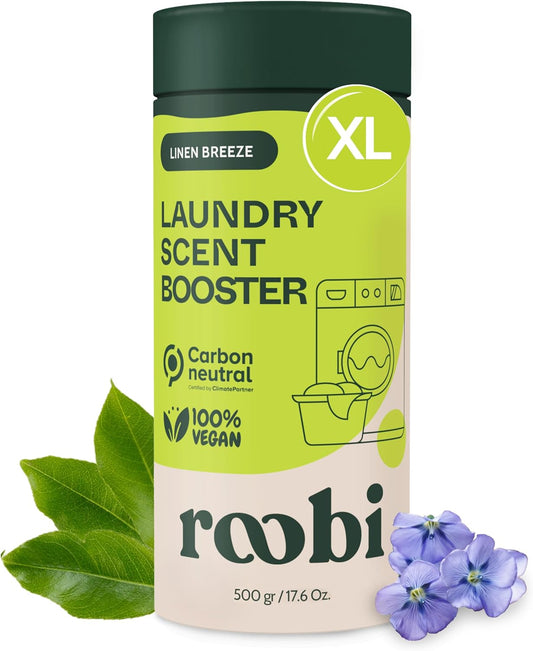 Roobi Sustainable Laundry Scent Booster Beads. Linen Breeze Fragrance Laundry Beads. 500 gr Bulk