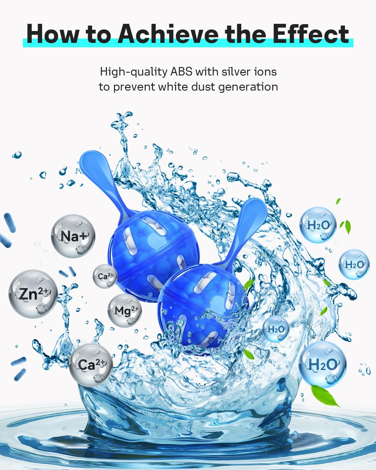 Leemone Humidifier Cleaner 20 Pack, Demineralization Cleaning Ball, Works in All humidifiers and