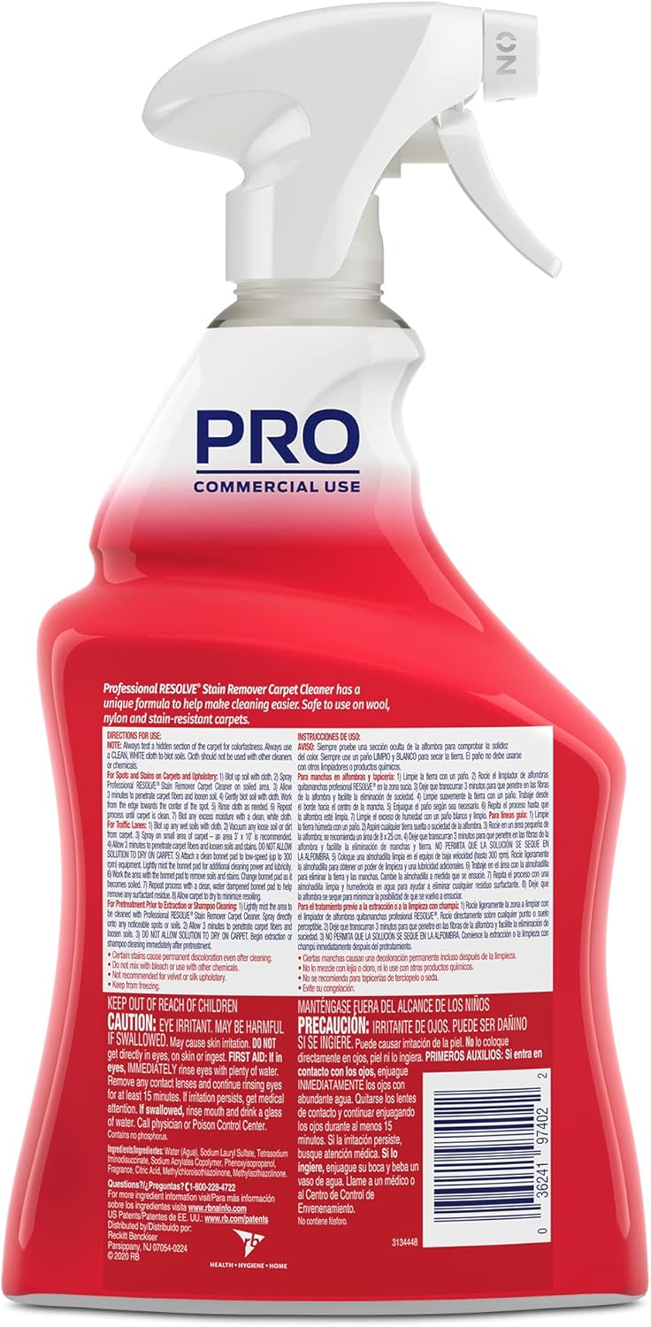 Resolve Professional Strength Spot and Stain Carpet Cleaner, Carpet Cleaner, Carpet Cleaner