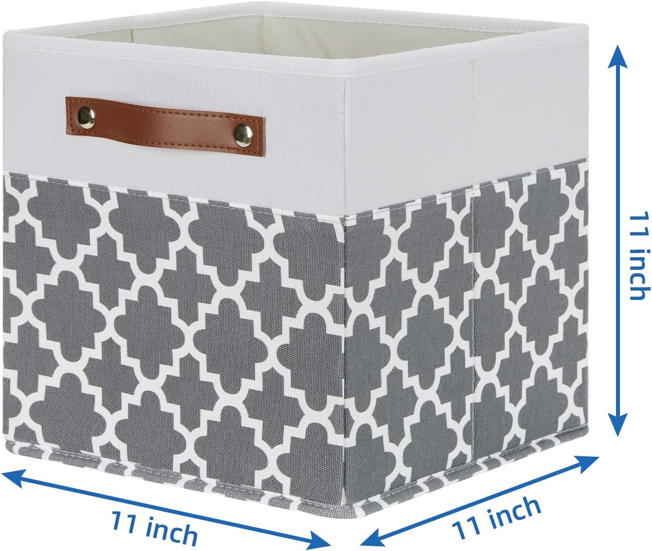Temary 11x11x11 Cube Storage Bins Cube Organizer Bins 4 Pack Canvas Storage Bin for Home, Cube