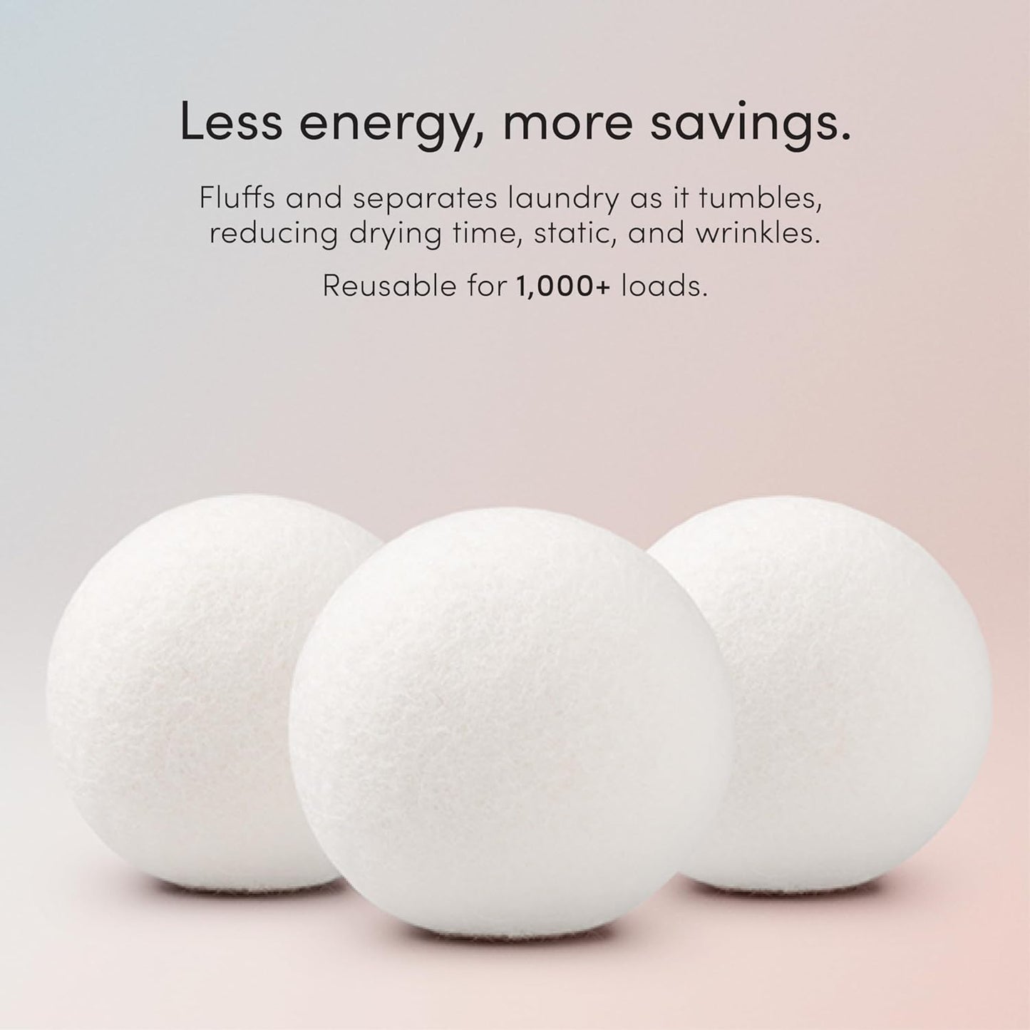 Dirty Labs | 100% New Zealand Wool Dryer Balls | 3 Balls | Shorten Drying Time | Reduce Static &