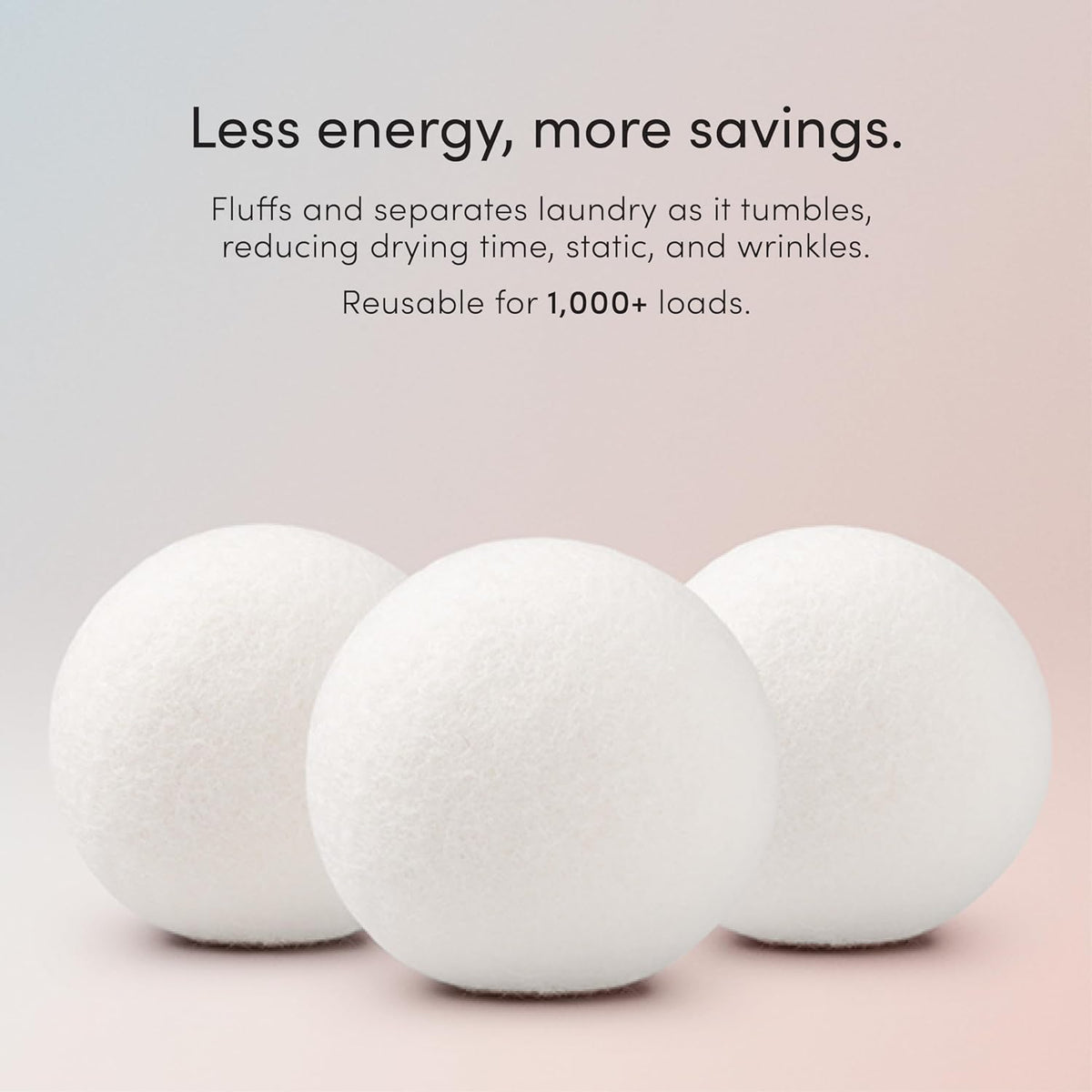 Dirty Labs | 100% New Zealand Wool Dryer Balls | 3 Balls | Shorten Drying Time | Reduce Static &