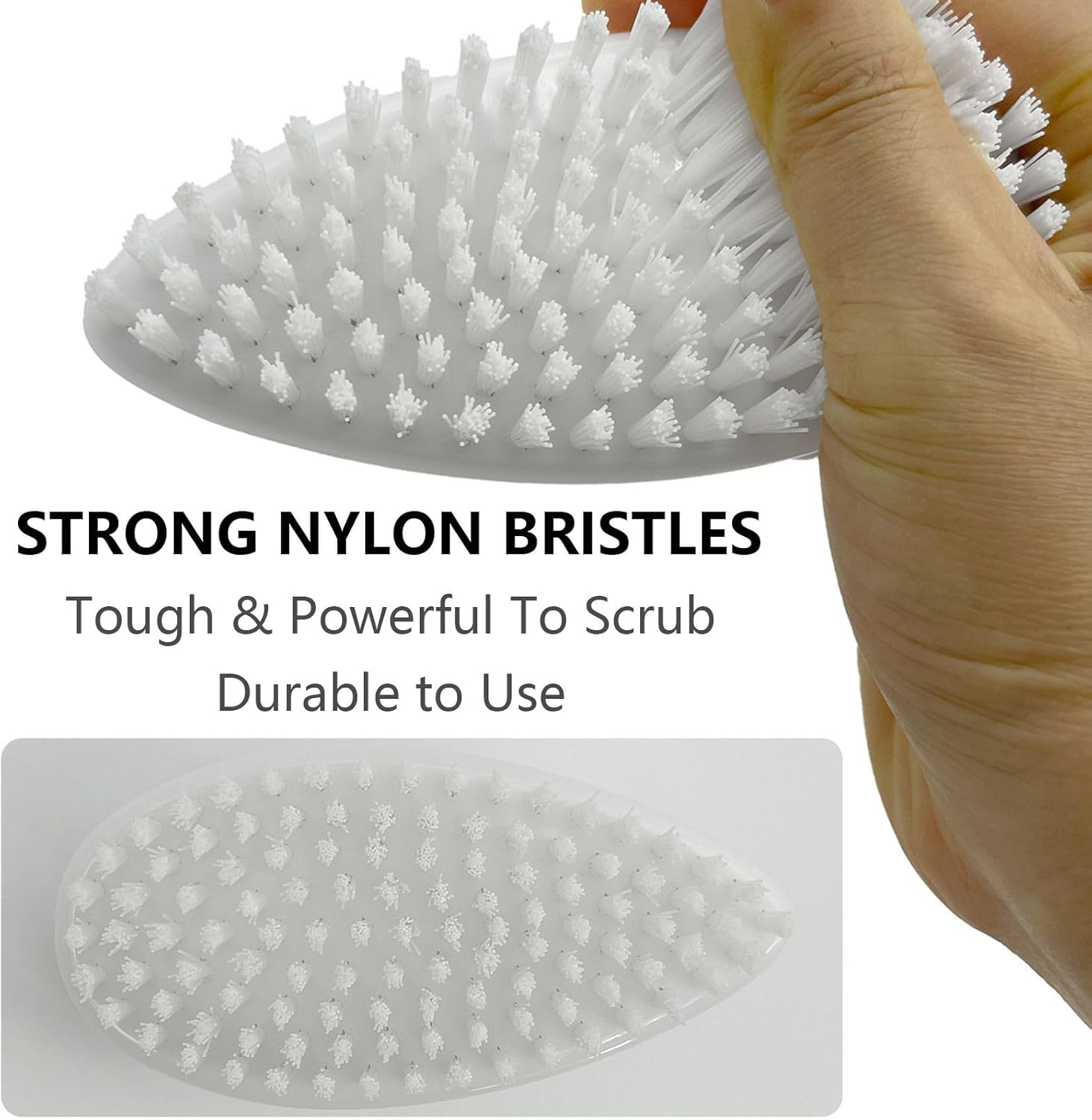 Scrub Brush for Cleaning Scrubbing Heavy Duty Stiff Nylon Bristles Cleaning Brush Multi-Purpose