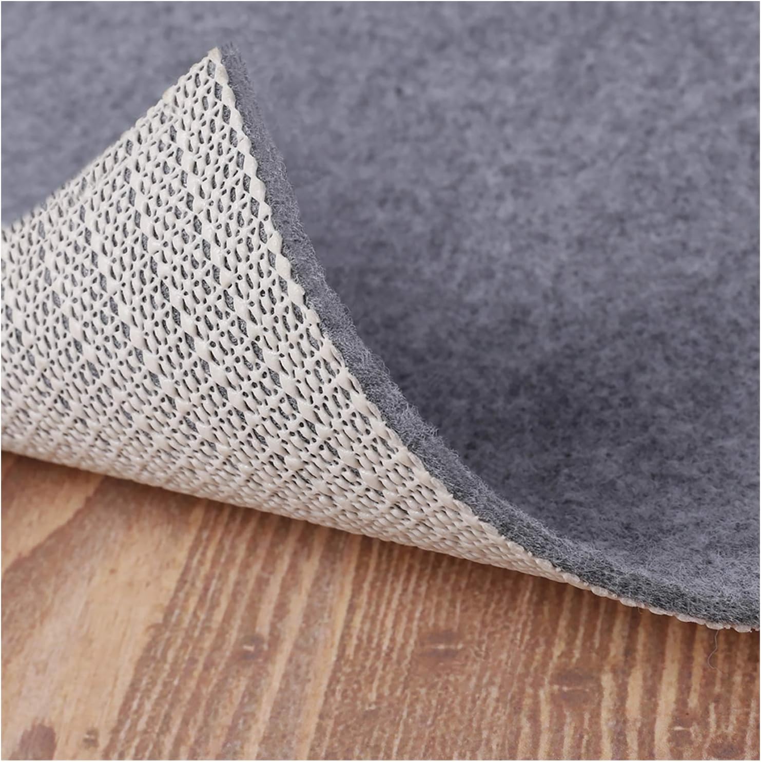 Non Slip Rug Pad Grippers - 5x7, 1/8" Thick, (Felt + Rubber) Double Layers Area Carpet Mat Tap