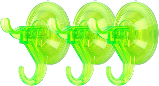 Antimbee 3 Pack Suction Cup Hooks, Clear Suction Cup Hanger, Removable Small Suction Cups for