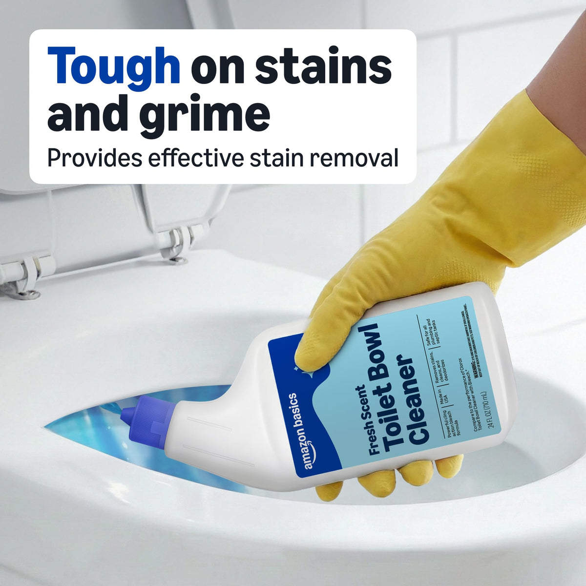Amazon Basics Toilet Bowl Cleaner with Cling Action Formula, Fresh Scent, 24 Fl Oz – view 4