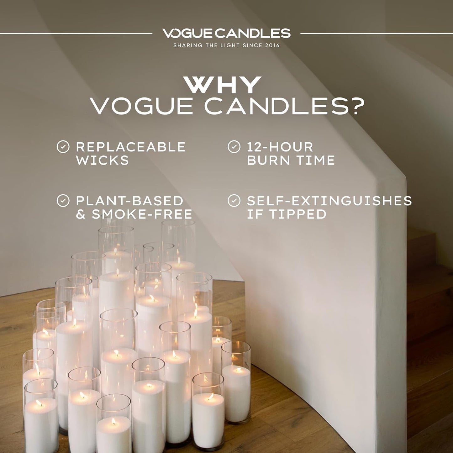 Vogue Candles 3-Pack 5 LB Refillable White Pearled Candle Sand – 15 LB Value Bundle with 150