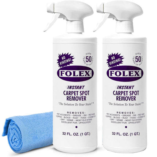 FOLEX Instant Carpet Spot Remover 32 oz – Powerful Stain Remover for Carpets, Upholstery & Rugs