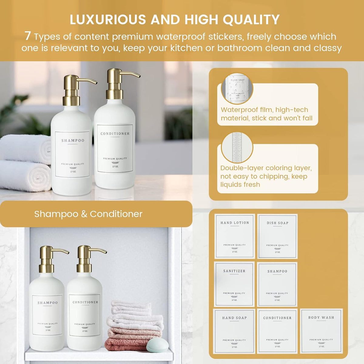 Glass Soap Dispenser for Kitchen Sink,Farmhouse Kitchen Dish Soap Dispenser&Hand Soap Dispenser
