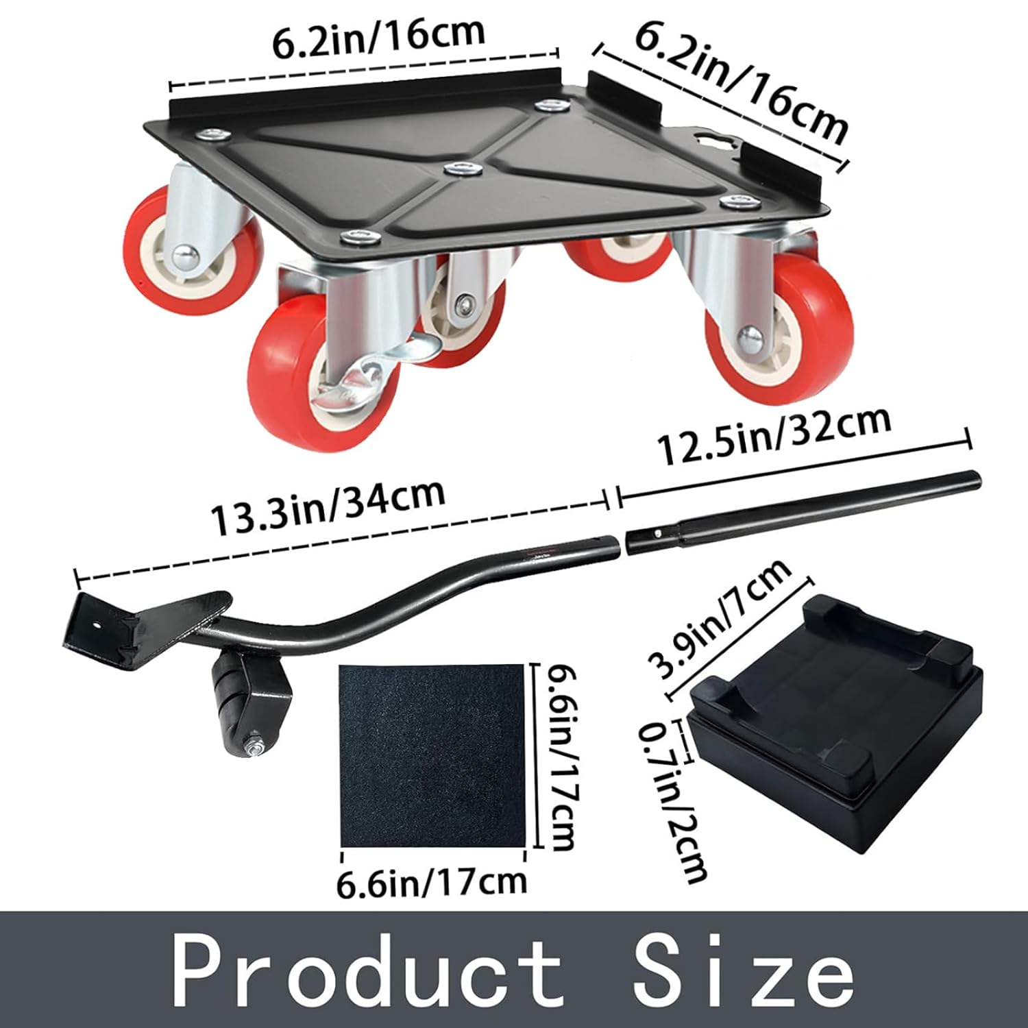 Furniture-Dolly-Furniture-Movers-with-5-Wheels, Furniture Sliders Large Size Carbon Steel Panel