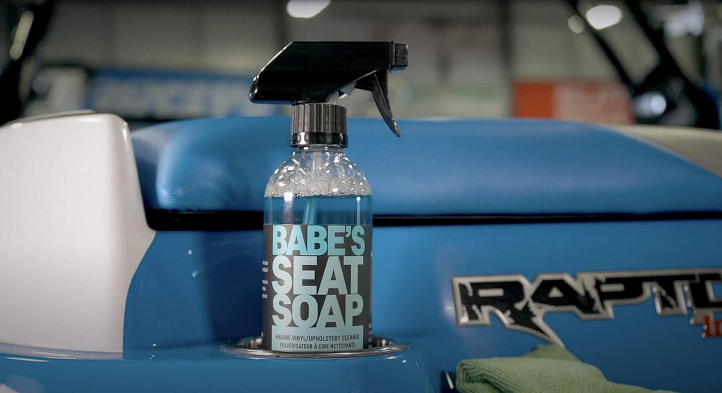 Babe’s Seat Soap – Marine Vinyl, Plastic & Leather Cleaner for Boat Seats – Cleans, Conditions &