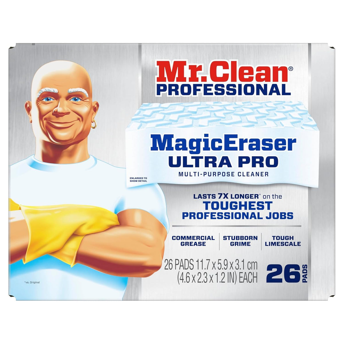 P&G Professional Mr. Clean Magic Eraser, Multi-Purpose Cleaner, 26 Count, Cleaning Sponge