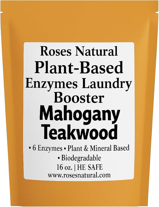 Natural Enzyme Laundry Booster – Mahogany Teakwood | Deep Clean for Sensitive Skin | Eco-Friendly