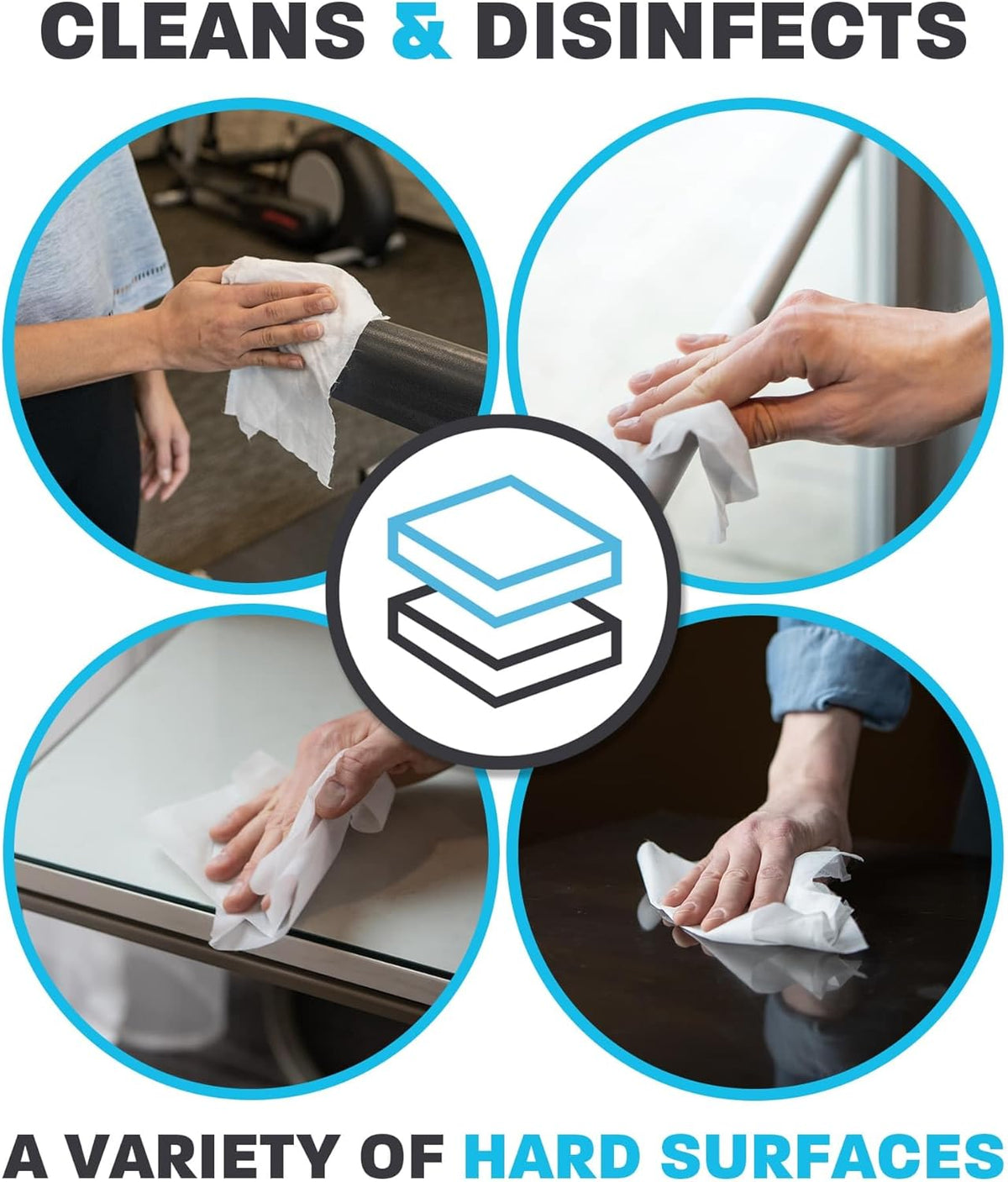 Zogics Antibacterial Disinfecting Wipes – For Sanitizing and Cleaning Surfaces and Equipment, EPA