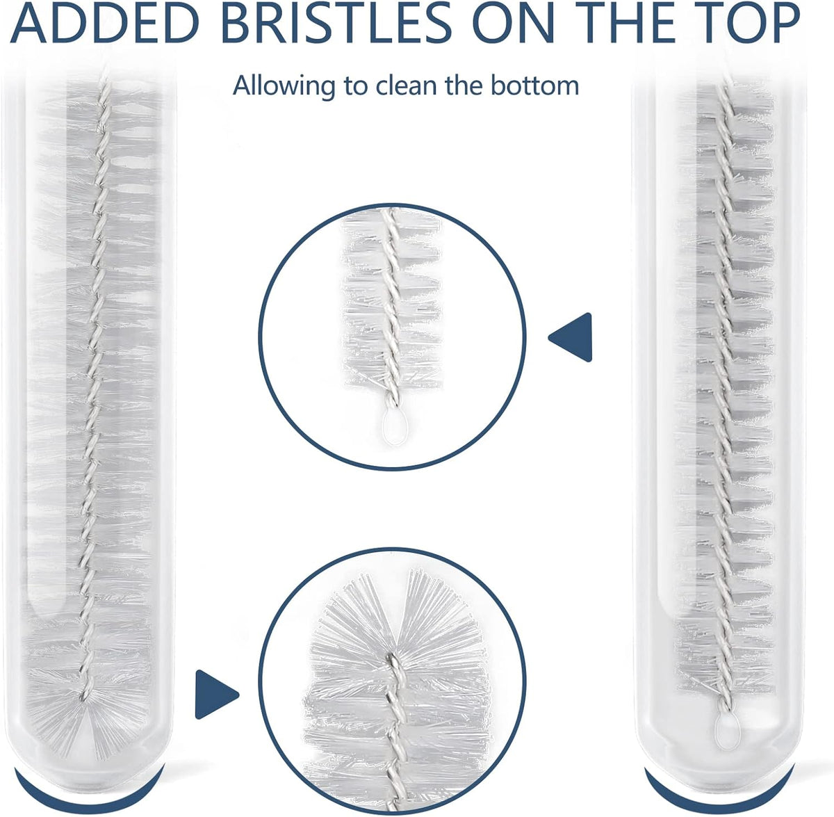 Straw Cleaner Brushes Sets, 12 Pieces 8.2 Inch Botthle Cleaning Brush and Nylon Tube Brush Brush