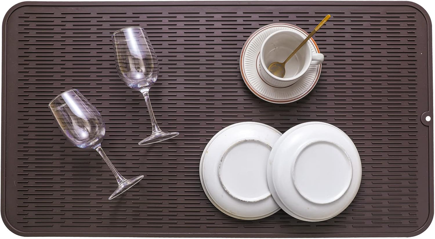 Silicone Dish Drying Mat for Multiple Usage,Easy clean,Eco-friendly,Heat-resistant Silicone Mat for