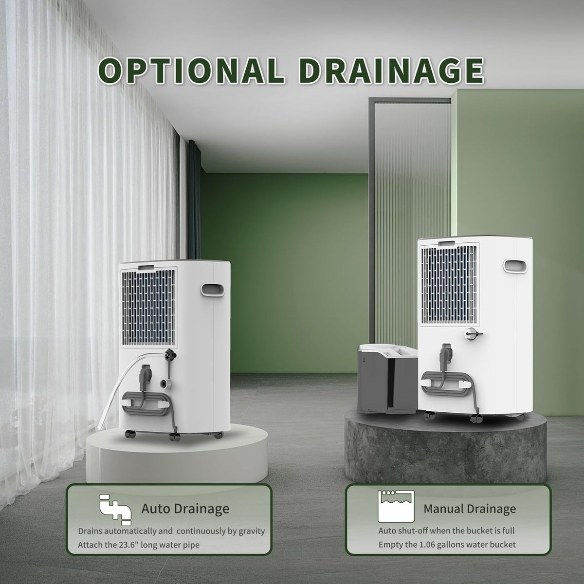 Shinco 86 Pints Dehumidifier for Home and Basements, 5000 Sq.Ft Dehumidifiers with Drain Hose, Auto