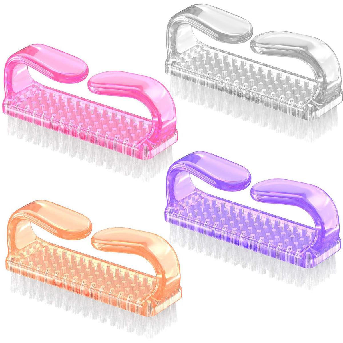 Handle Grip Nail Brush, Nail Brushes Hand Fingernail Brush Cleaner Scrubbing Kit Pedicure for Toes