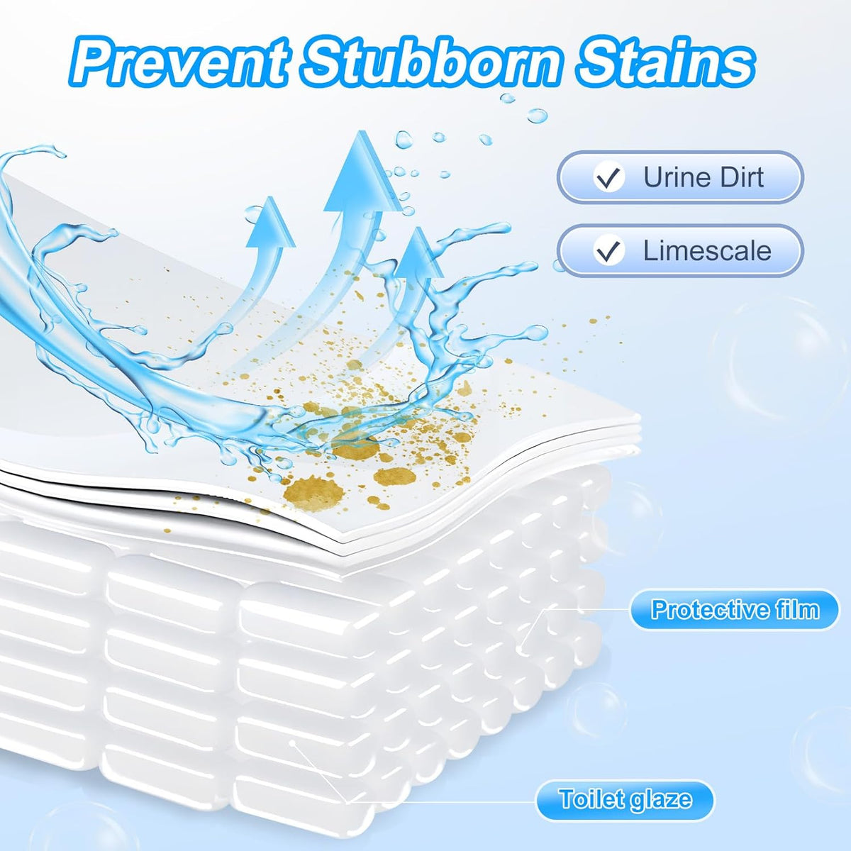 KIISIISO Toilet Bowl Cleaner Tablets 80 PACK, Automatic Bleach Toilet Tank Cleaners, Bathroom