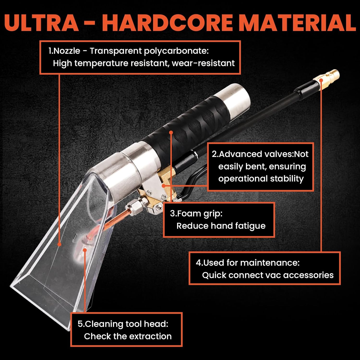 Shop Vac Extractor Kit, Better Extractor Hose Kit for Carpet & Upholstery Cleaning in Home and