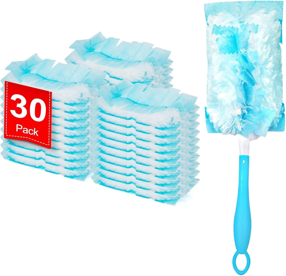 KeFanta Duster Refills for Swiffer Dusters, 180 Heavy Duty Multi Surface Refills & 1 Handle