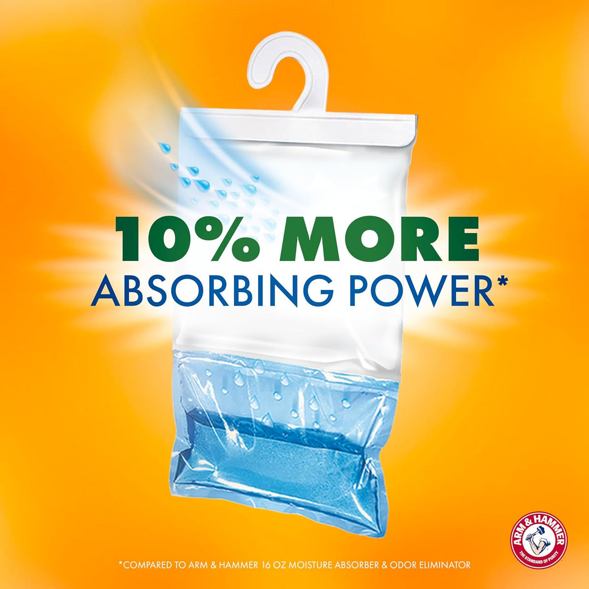 Arm & Hammer Essentials Hanging Moisture Absorber and Odor Eliminator, 17.5 oz., 3 Pack, Fragrance