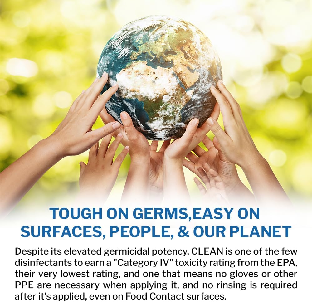 PermaSafe CLEAN, All-Purpose Hospital Disinfectant Cleaner; No Rinse, Hard, Soft & Food Contact