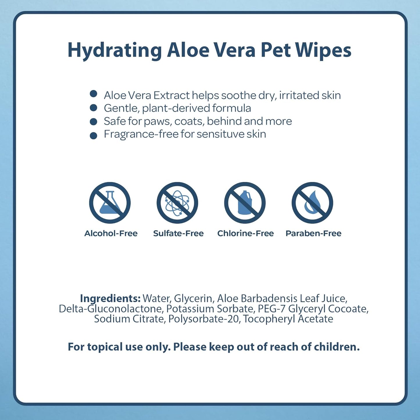 Best Pet Supplies Pet Grooming Wipes for Dogs & Cats,Deodorizer for Coats & Dry, Itchy, or
