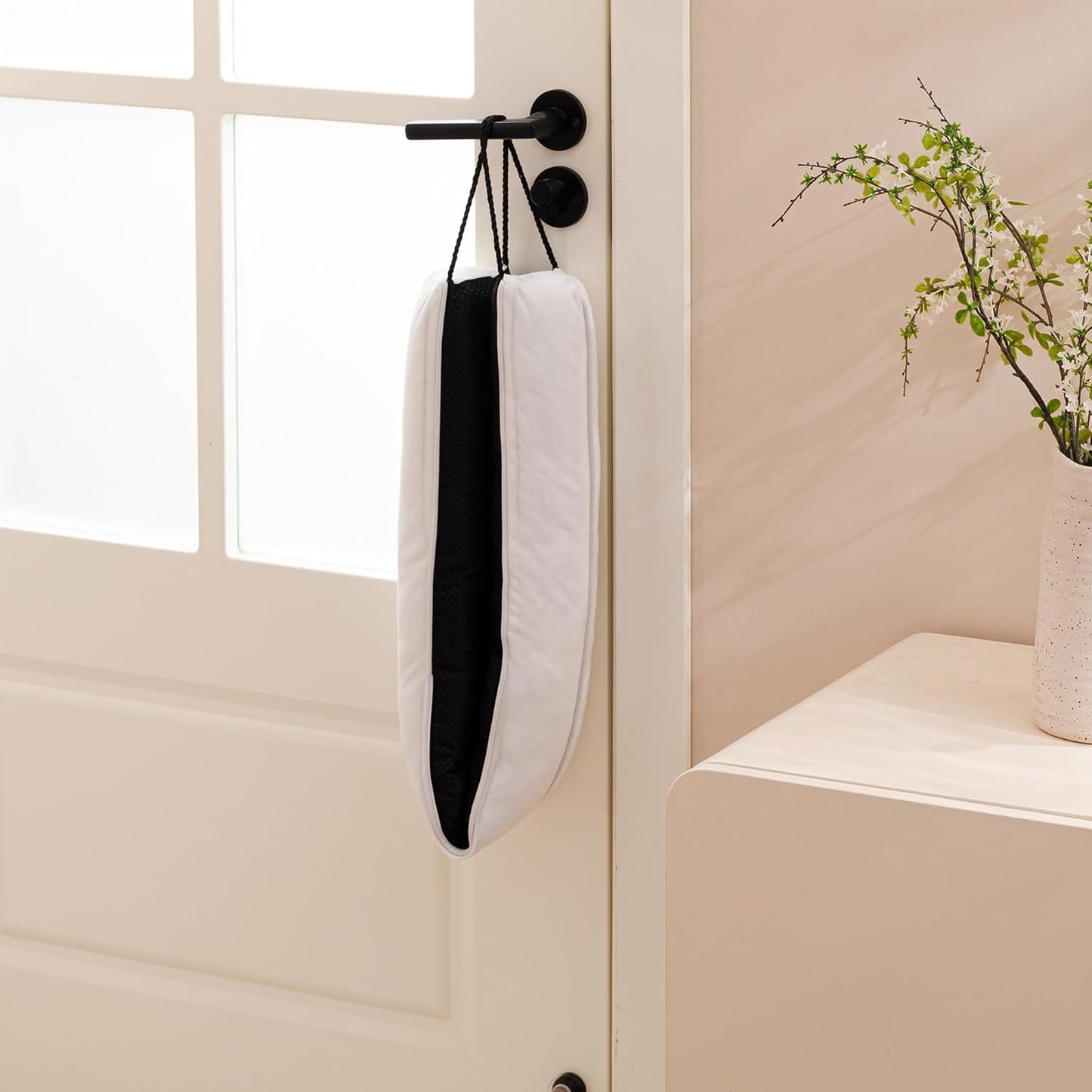 Sunolga 38" Door Draft Stopper Blocks Hot and Cold Air with Removable Washable Cover for Gaps Up to