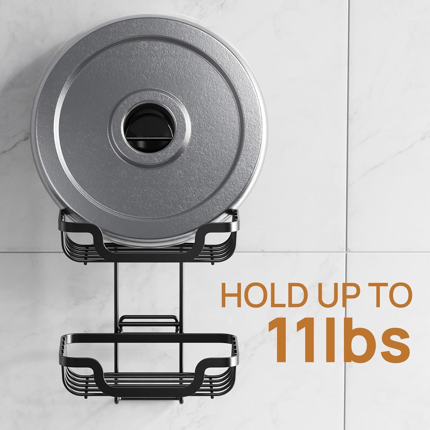 LEVERLOC 2 Tier Soap Holder, Soap Bar Dish for Shower Wall Mounted, Stainless Steel Suction Cup