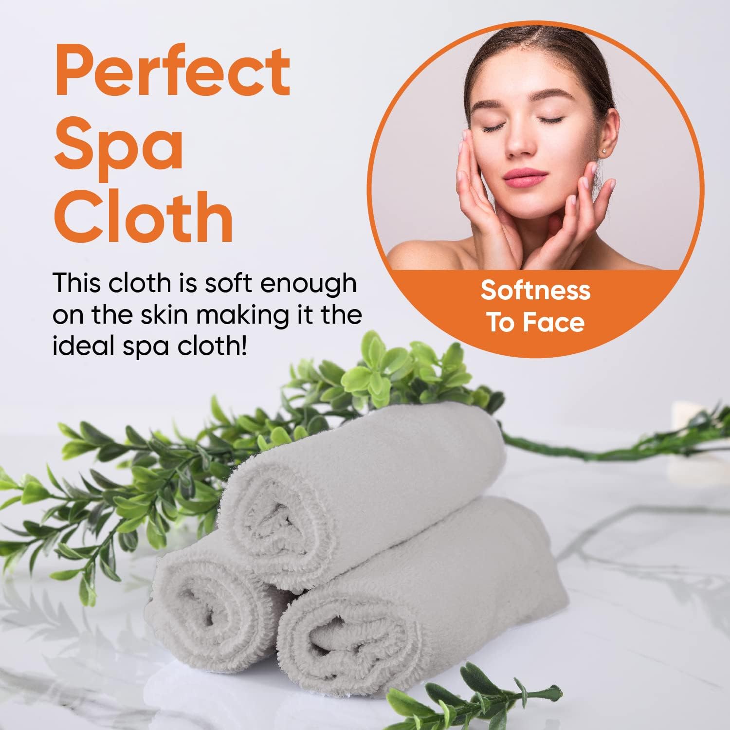 Superio Cotton Terry Washcloths Grey Towels 100% Cotton Cleaning Cloth 16" Rags Wash Clothes for