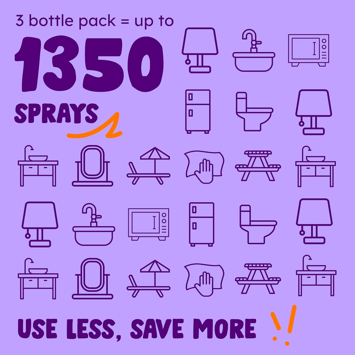 Originally Yellow Lavender Vinegar All Purpose Cleaning Spray | Distilled Cleaning Vinegar For