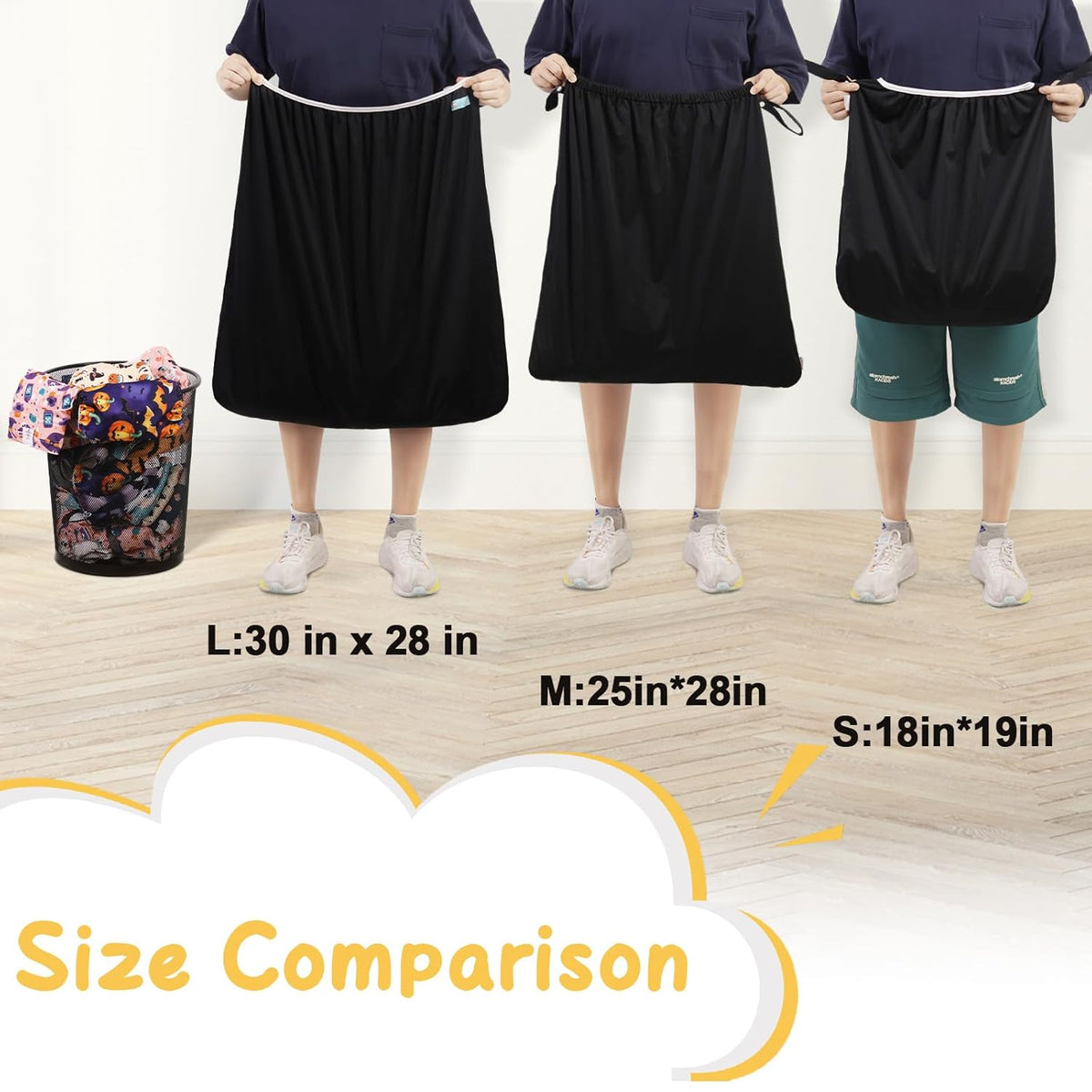 ALVABABY 2 Pack Reusable Diaper Pail Liner for Cloth Diaper,Rubbish Bag,Laundry,Fits for 13.3