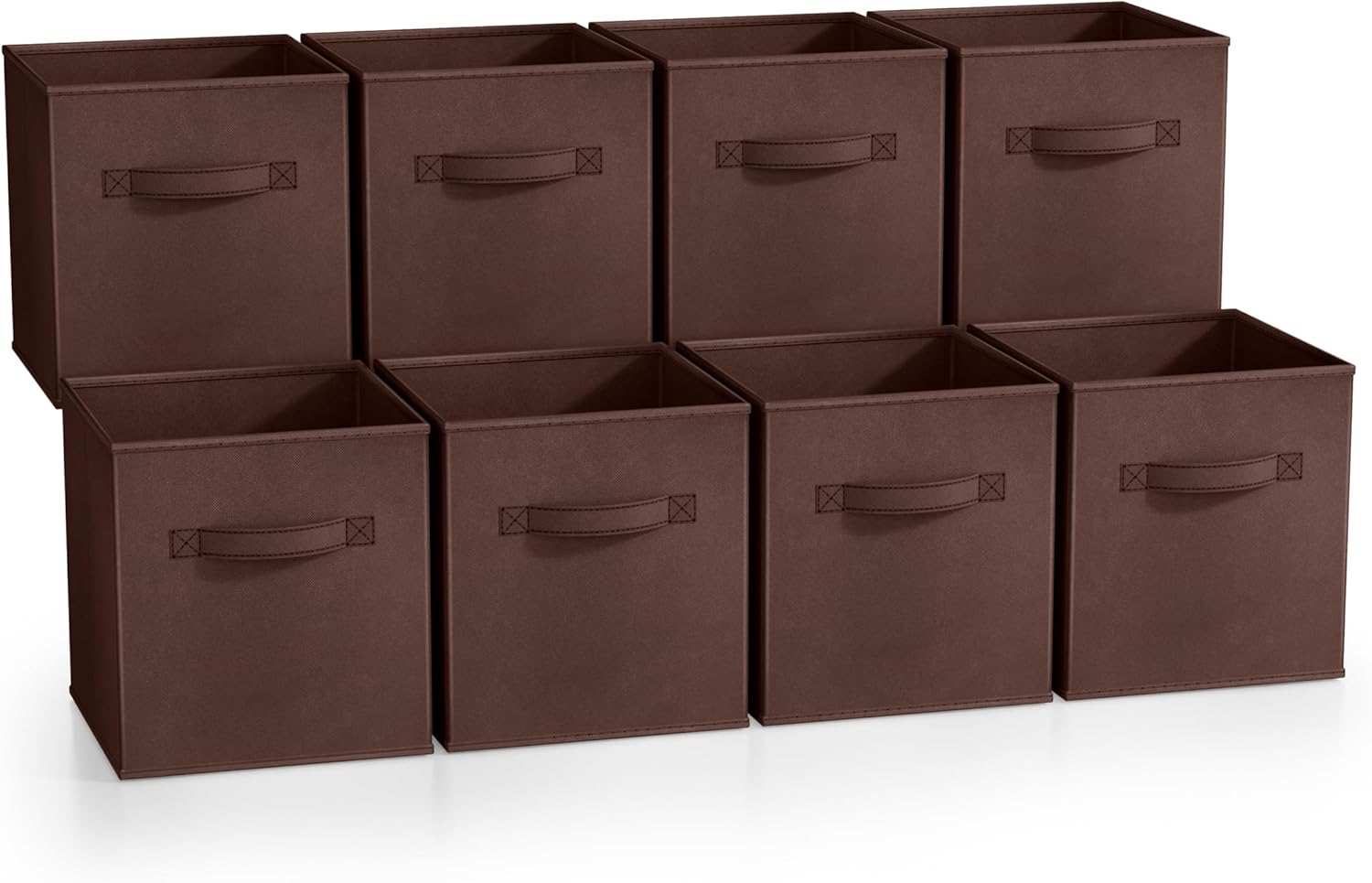 Sorbus Fabric Storage Cubes - 8 Foldable Storage Bins for Organizing Pantry, Cubbies, Toy Box