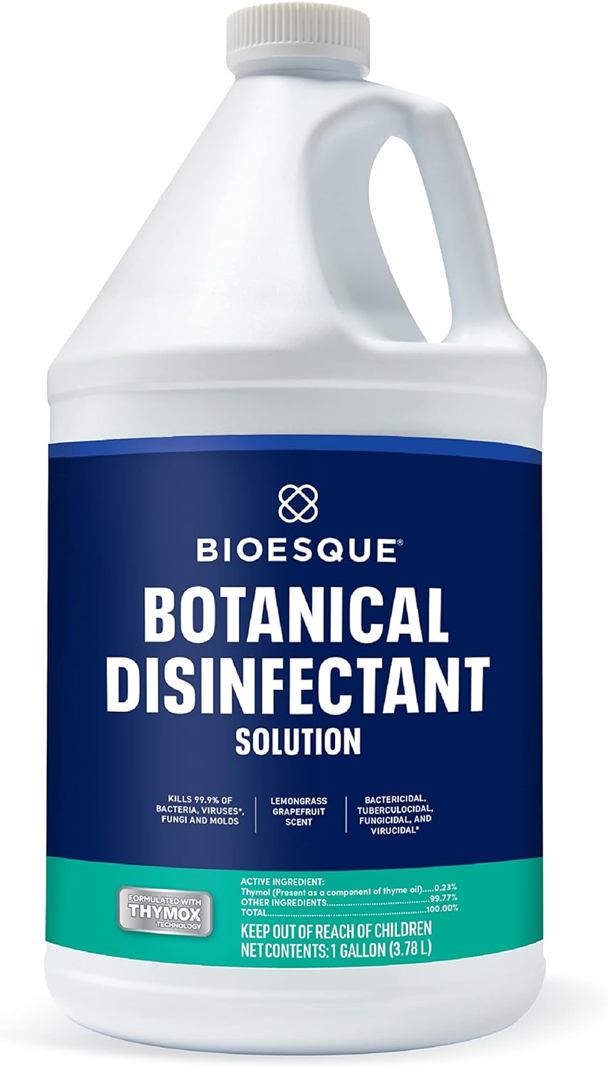 Bioesque Botanical Disinfectant Solution, Heavy Duty Broad-Spectrum Disinfectant, Kills 99.9% of