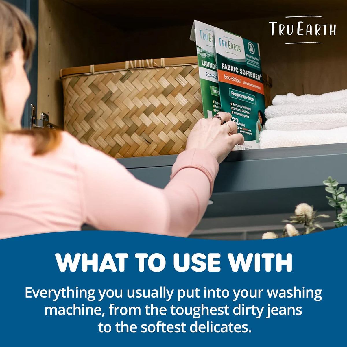 Tru Earth Fabric Softener Strips for Washing Machine, Alternative to Fabric Softener Liquid and