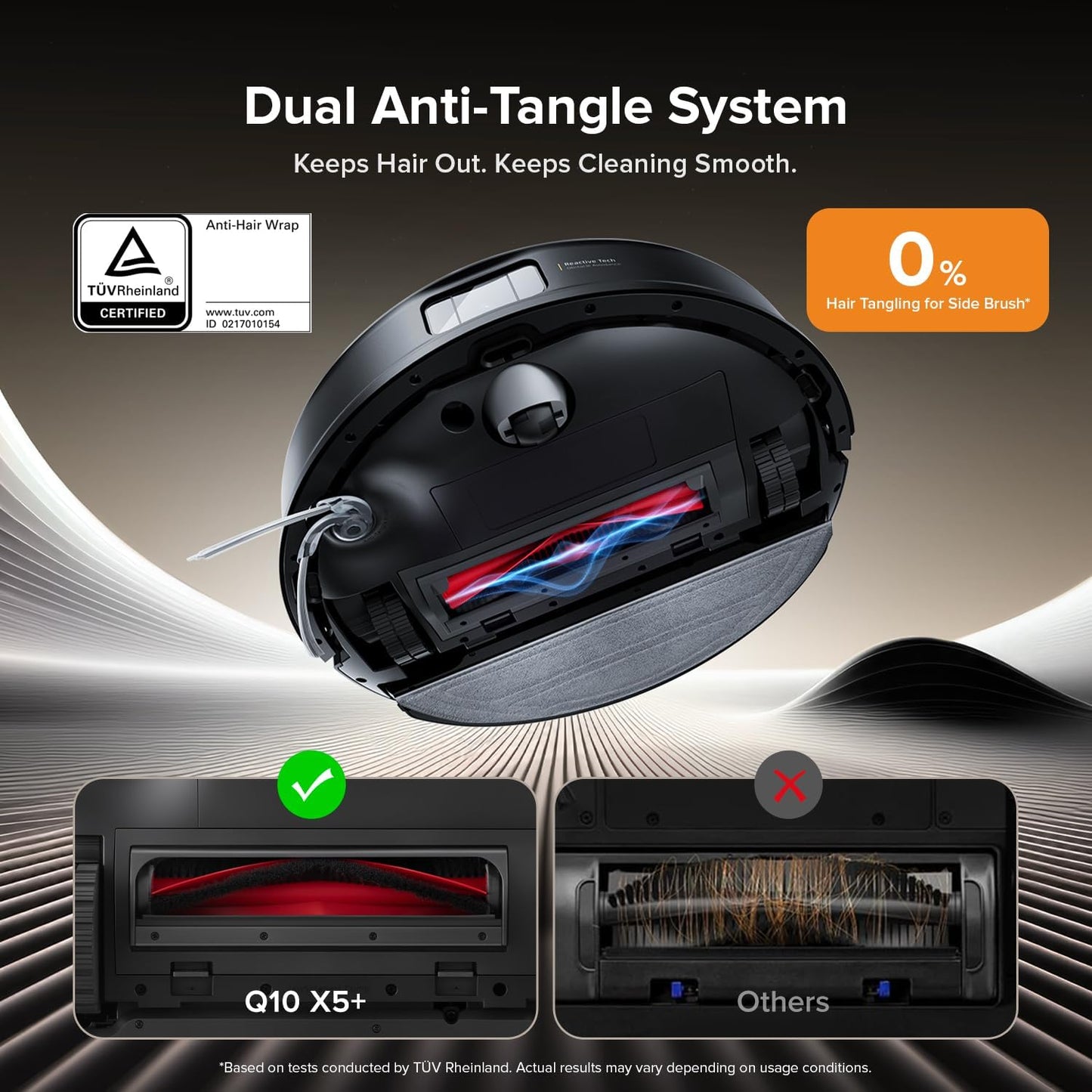 roborock Q10 X5+ Robot Vacuum and Mop, Self-Emptying, Hands-Free Cleaning for up to 7 Weeks