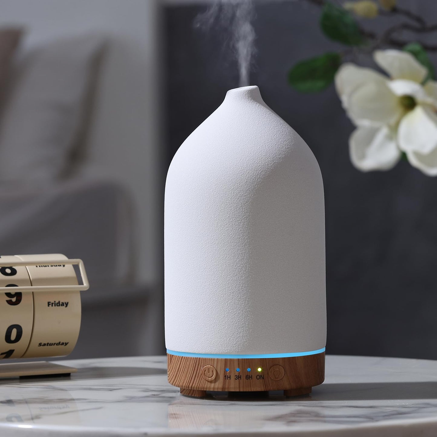 Gooamp 200ML Ceramic Essential Oil Diffuser for Home