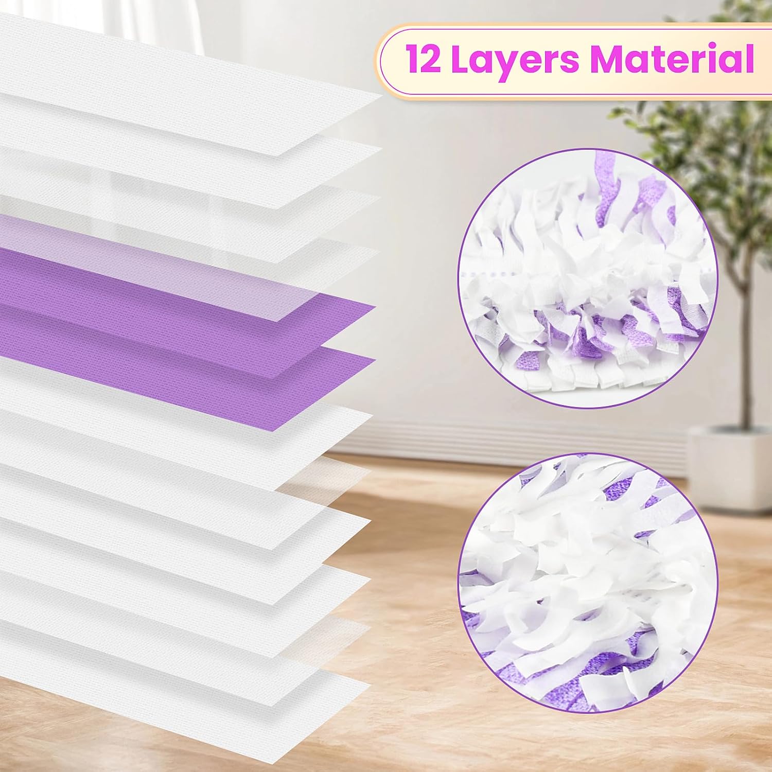 Power Mop Refills for Swiffer | 40 Count Disposable Pads for Wet & Dry Cleaning | Multi-Surface