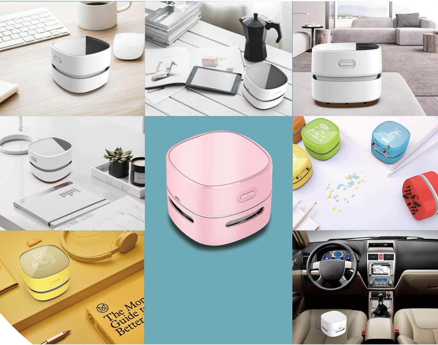 ODISTAR Desktop Vacuum Cleaner, Mini Table dust Sweeper Energy Saving,High Endurance up to 400