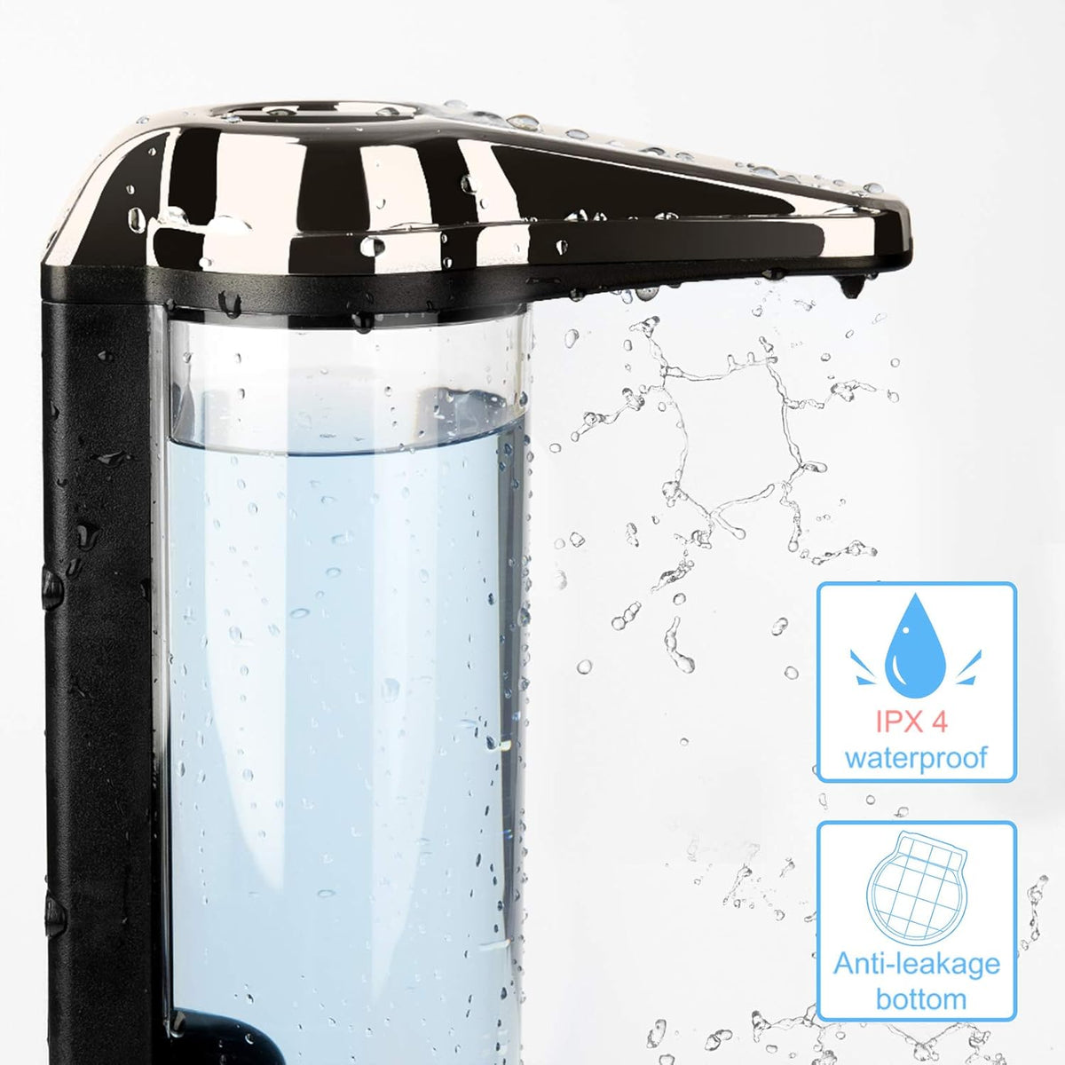 Secura 17oz / 500ml Premium Touchless Battery Operated Electric Automatic Soap Dispenser