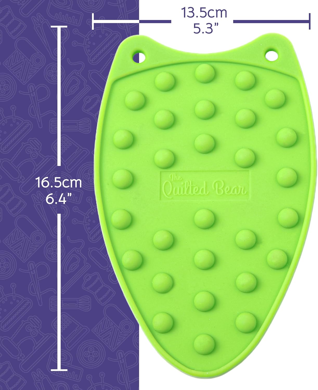 The Quilted Bear Mini Iron Rest - Silicone Heat Resistant Mat for Stress-Free Crafting, Sewing &