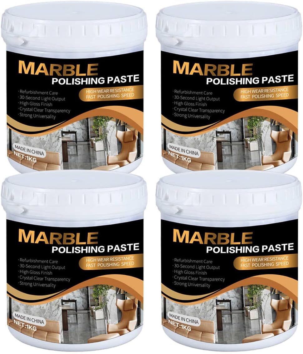Marble Polishing Paste Kit, Marble Polishing Compound, Countertop Cleaner, Quartz Polish, Sealant &