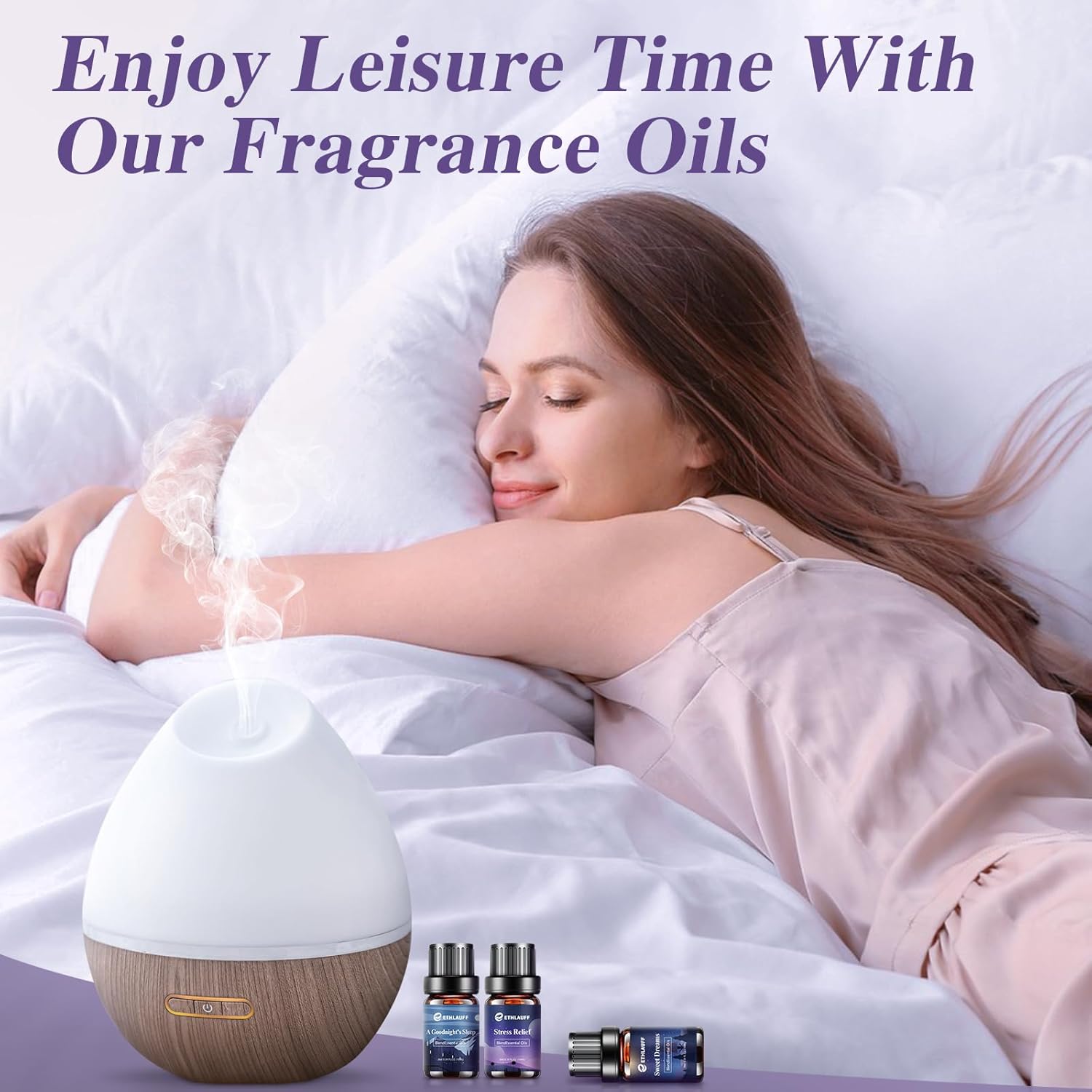 Sleep Essential Oils, Essential Oil Blends for Diffusers for Home (Relax, Stress Relief, Fresh